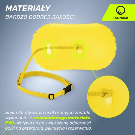 TSUNAMI felfújható biztonsági úszóbója, sárga