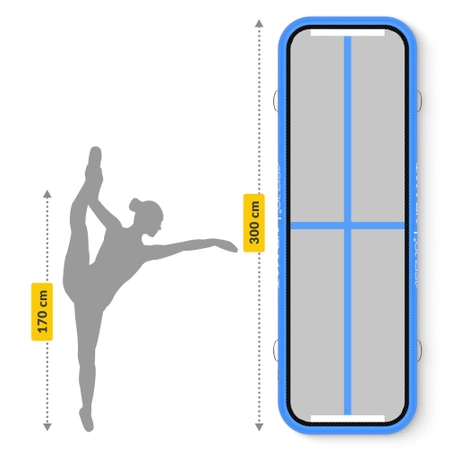 AIR MAT akrobatikai pálya, 3 x 1 x 0.15 m