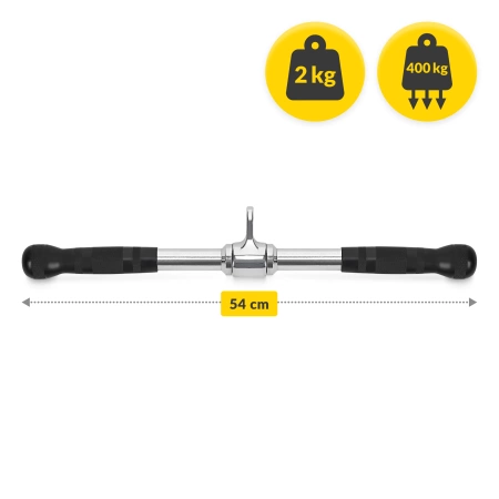 Forgatható egyenes kétkezes fogantyú, 54 cm