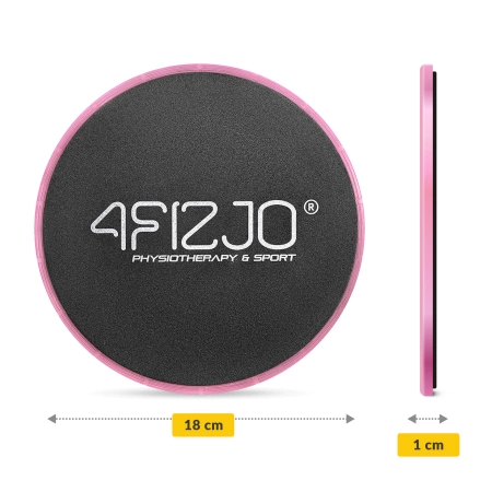 SLIDE csúszókorong edzéshez, 2 db, rózsaszín