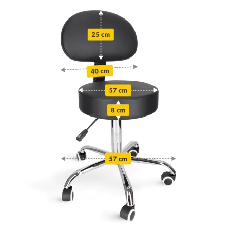 PURE+ háttámlás forgószék