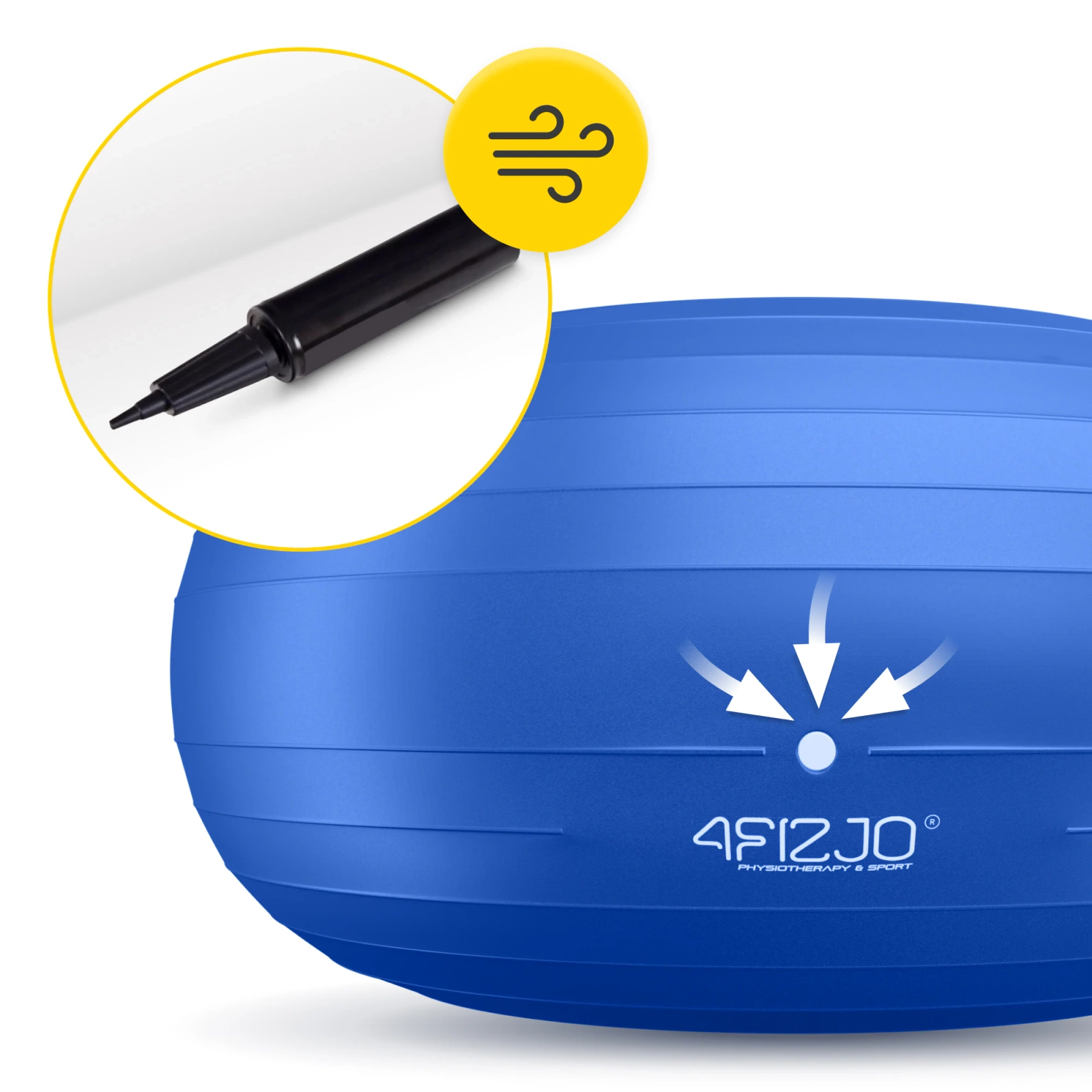 pilka gimnastyczna dmuchana donut