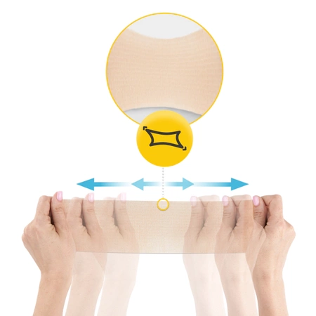 Összetapadó kötés, 4,5 m × 10 cm, bézs