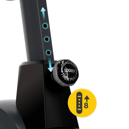 PRO+ mágnesfékes szobakerékpár, narancssárga