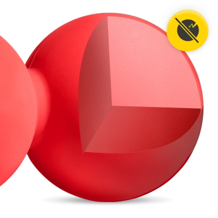 DOUBLE BALL dupla masszázslabda, piros