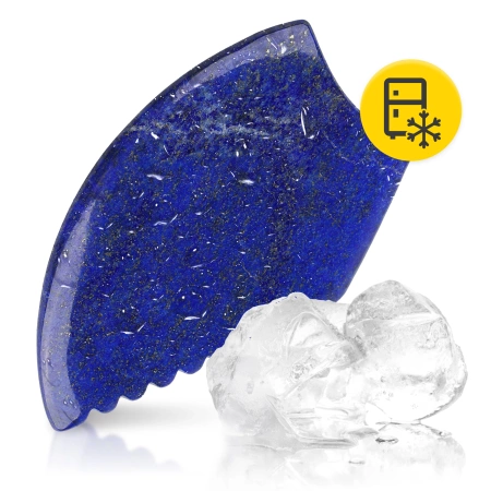 Barázdált Gua Sha kő természetes lazuritból