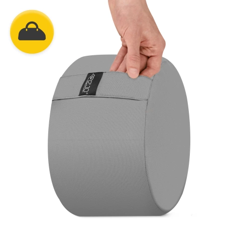 ZAFU kerek meditációs párna, szürke