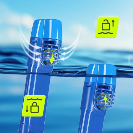 TSUNAMI teljes arcú búvármaszk, L/XL, kék