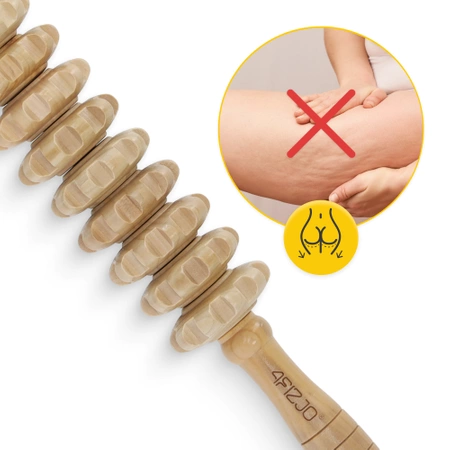 Nagy fa masszírozó henger