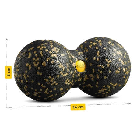 EPP dupla masszázslabda, 12 cm, arany