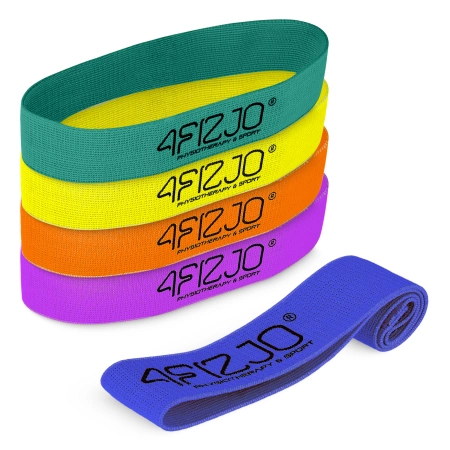 FLEX BAND textil fitness gumiszalag szett, 5 db