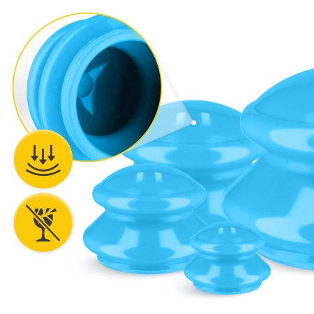 Gumiköpöly készlet, 4 db, kék