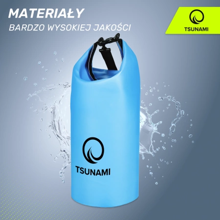TSUNAMI vízálló zsák, 30 l, kék