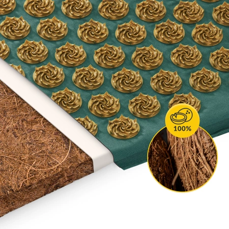 ECO akupresszúrás matrac párnával, XL, zöld