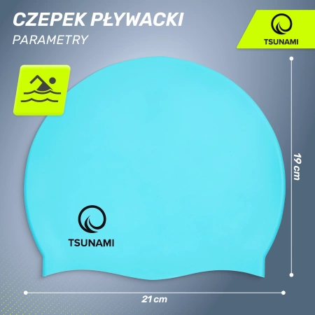 TSUNAMI gyermek úszósapka, kék