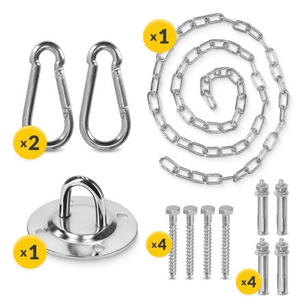 Mennyezetre szerelhető hinta- és függőágytartó