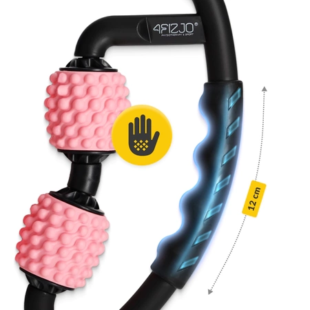 Bordázott masszázsroller, rózsaszín