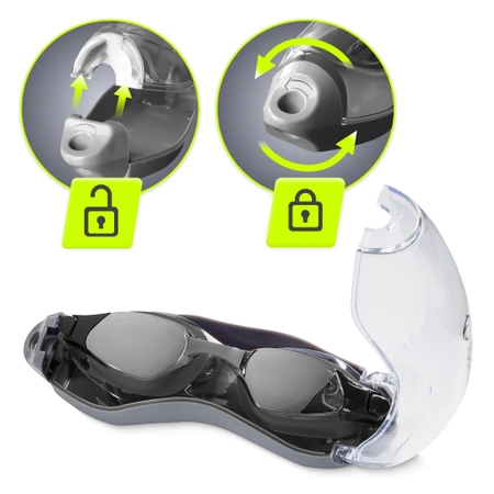 TSUNAMI úszószemüveg fekete