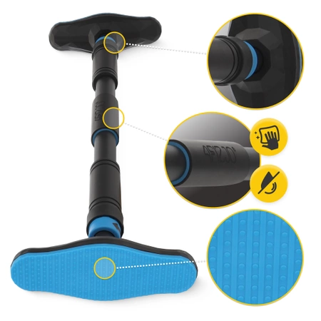 ULTRA feszítőrúdas húzódzkodó rúd, kék