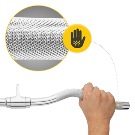 Hajlított forgatható fogantyú