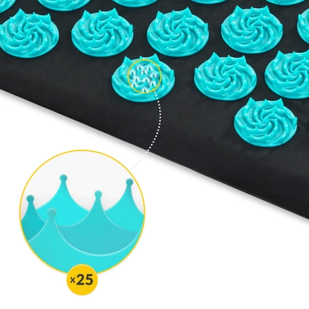 ECO akupresszúrás matrac párnával, XL, kék