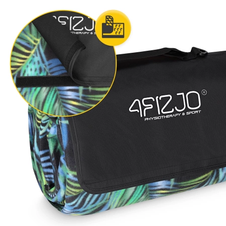 Szigeteléssel rendelkező piknik- és strandtakaró, 200 x 200 cm, pálmafa mintás