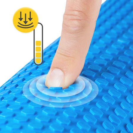 CARE+ bordázott masszázshenger, 90 cm, kék