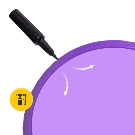 Felfújható gimnasztikai labda, 85 cm, lila