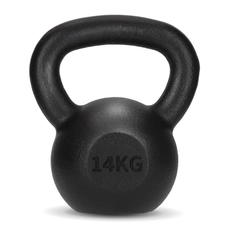 Öntöttvas kettlebell, 14 kg