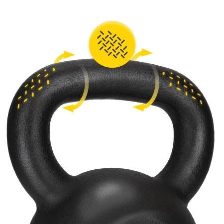 Öntöttvas kettlebell, 20 kg