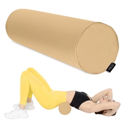 Masszázs henger, 60 × 15 cm, bézs
