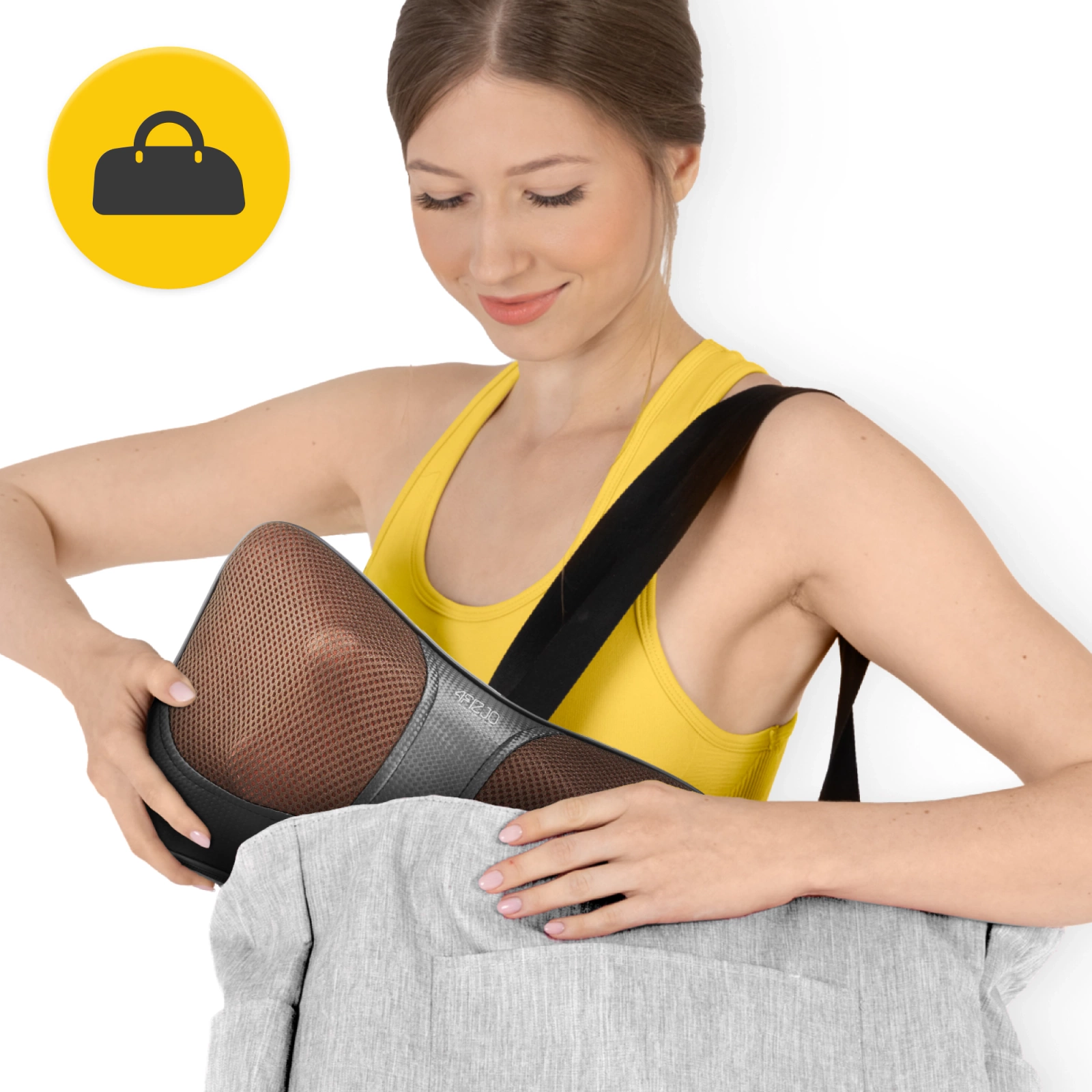 poduszka masujaca kark ramiona plecy shiatsu ultra+ masazer do karku ciala