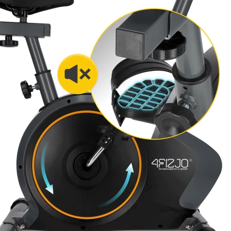 EVO+ mágnesfékes szobakerékpár, narancssárga