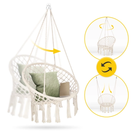 BOHO kerti hinta, bézs