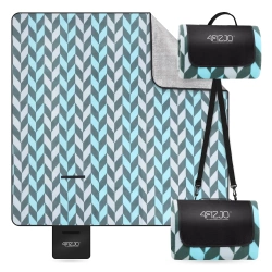 Szigeteléssel rendelkező piknik- és strandtakaró, 200 x 200 cm, halszálka mintás