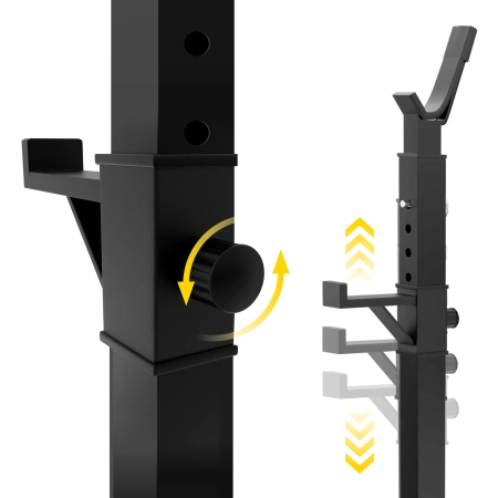 Állítható súlyzórúd tartó állvány