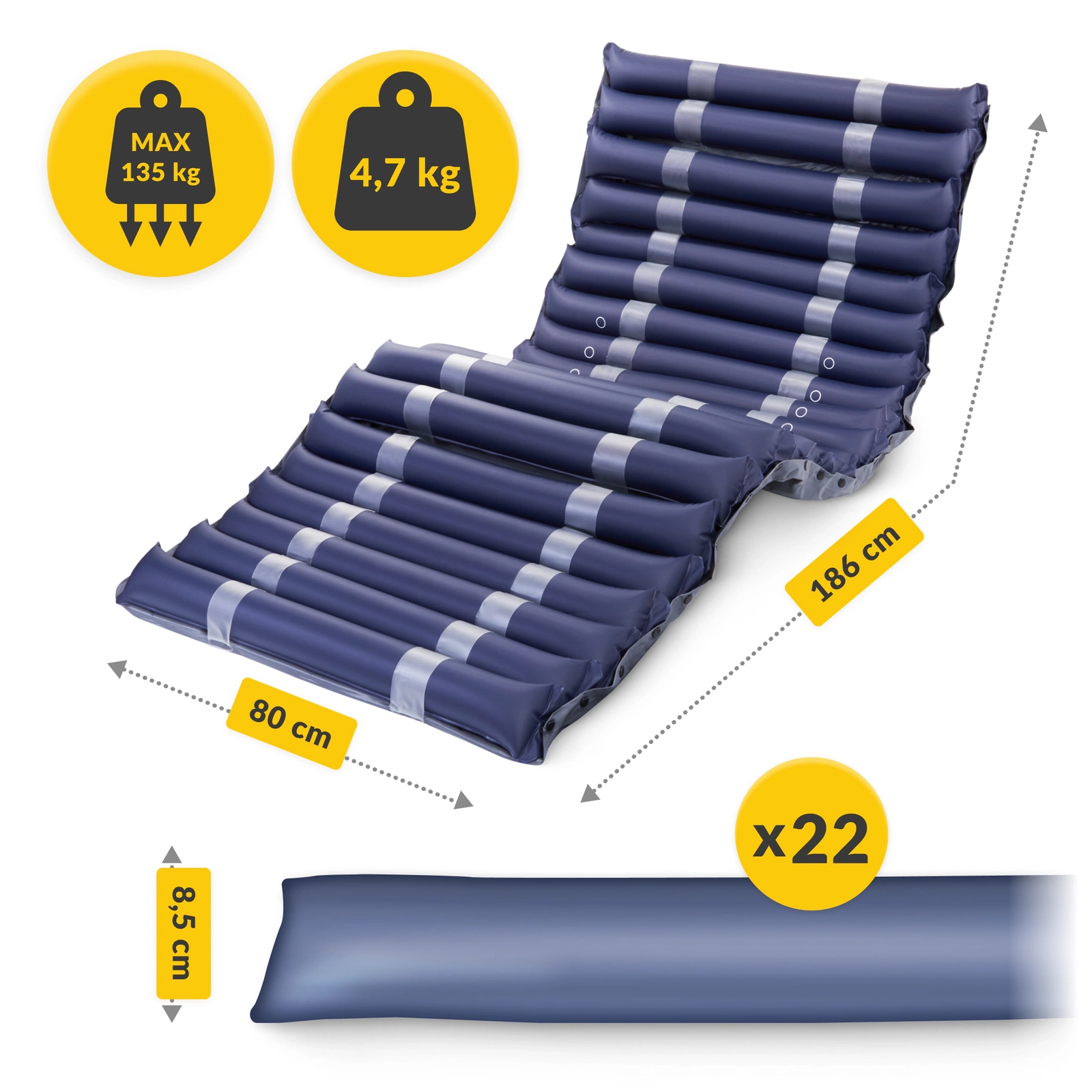 materac dmuchany samopompujący