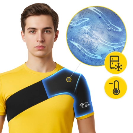 Rugalmas meleg és hideg gélkompresszió a vállra