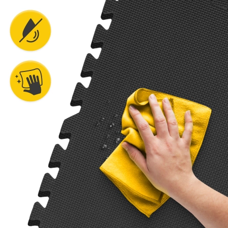 PUZZLE habszivacs védőszőnyeg, 60 x 60 cm, 6 db