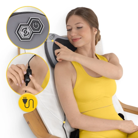 SHIATSU PRO+ masszázspárna, barna