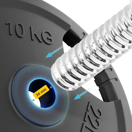 40 kg-os öntöttvas súlyzókészlet + 120 cm-es enyhén hajlított francia rúd