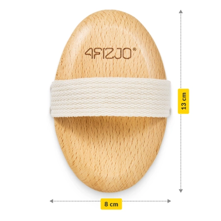 Masszázskefe szárazon végzett testmasszázshoz