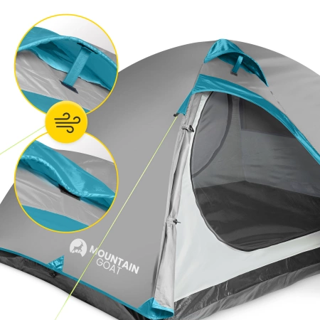 Mountain Goat PRIME DUO turistasátor, szürke