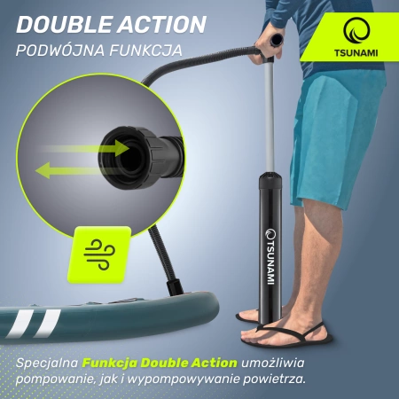 TSUNAMI nagynyomású kézi pumpa SUP deszkákhoz