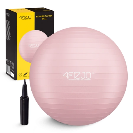 Felfújható gimnasztikai labda, 75 cm, rózsaszín