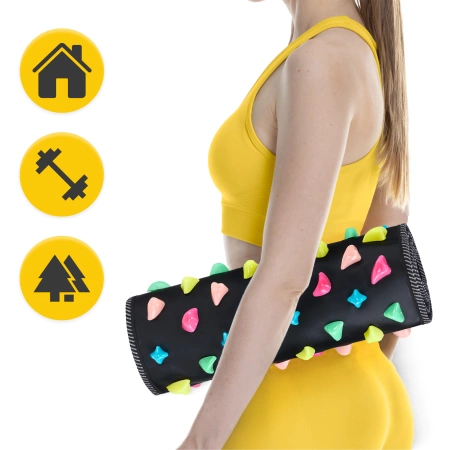 Kavicsokkal ellátott lábmasszírozó szőnyeg, 175 x 35 cm