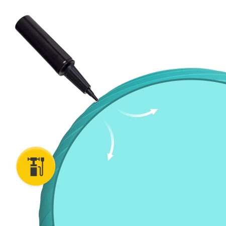 Felfújható gimnasztikai labda, 85 cm, mentazöld