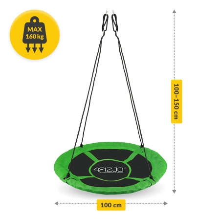 Kerti fészekhinta gyermekeknek, L, 100 cm