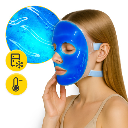 Újrafelhasználható meleg és hideg gél arcmaszk