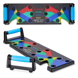 Fogantyúval ellátott fekvőtámasz állvány